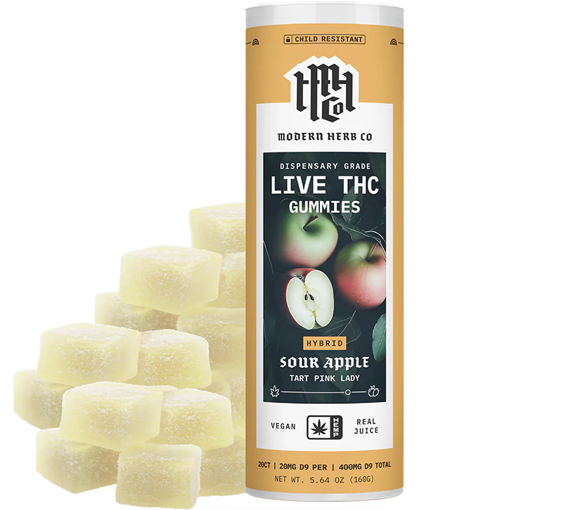 Modern Herb: Live Resin D9 THC Gummies