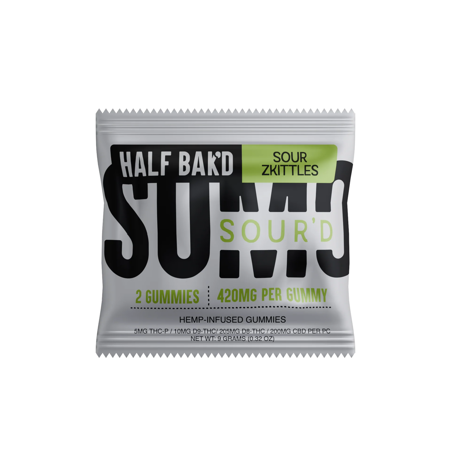 Half Bak’d Sumo Sour’d Gummies | 420mg (2ct)