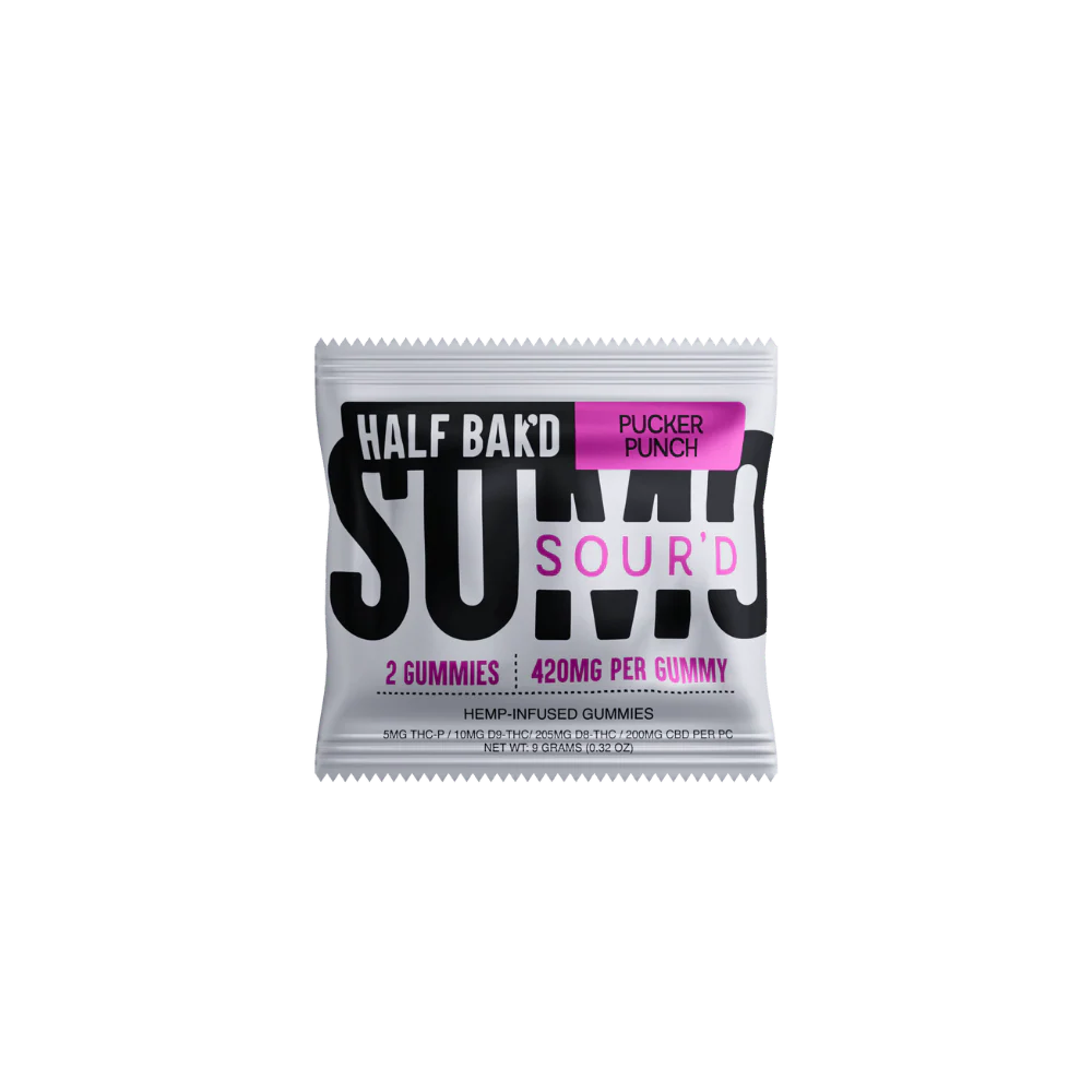 Half Bak’d Sumo Sour’d Gummies | 420mg (2ct)